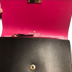 Kate Spade Mollie Wristlet Black/Pink